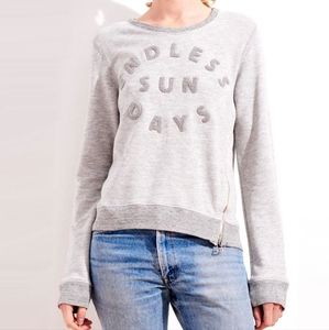 NWT For the Republic Endless Sundays Sweatshirt w Free Zipper People